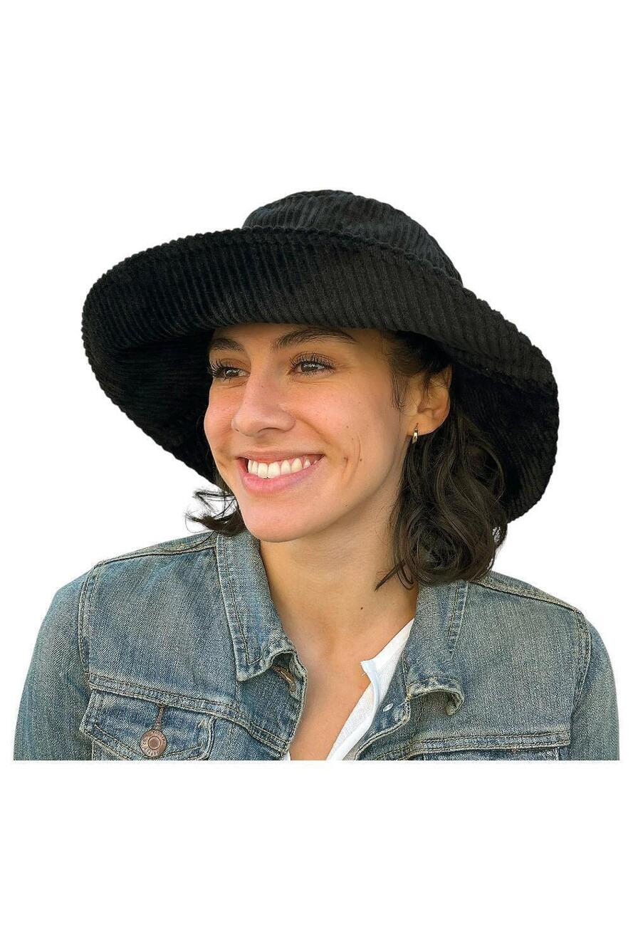Sprigs  Women`s Montana Long Brim Corduroy Hat Black